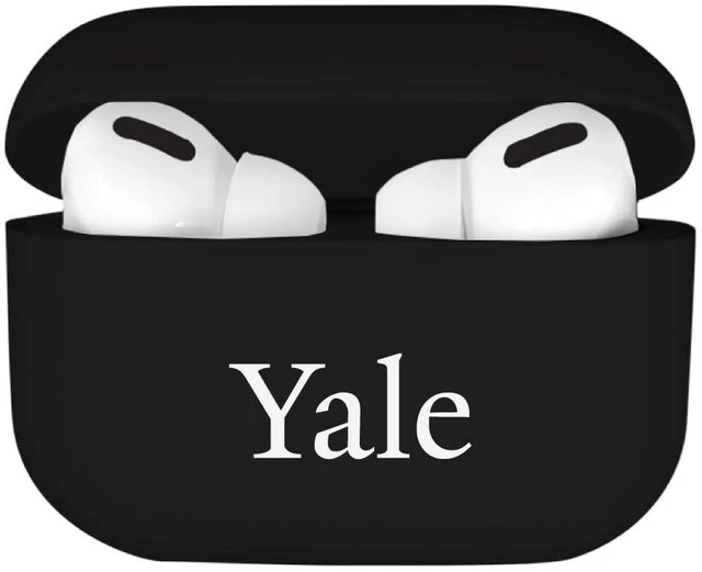 Alt view image 3 of 7 - AirPods Case, Yale University AirPods/White (TPU)