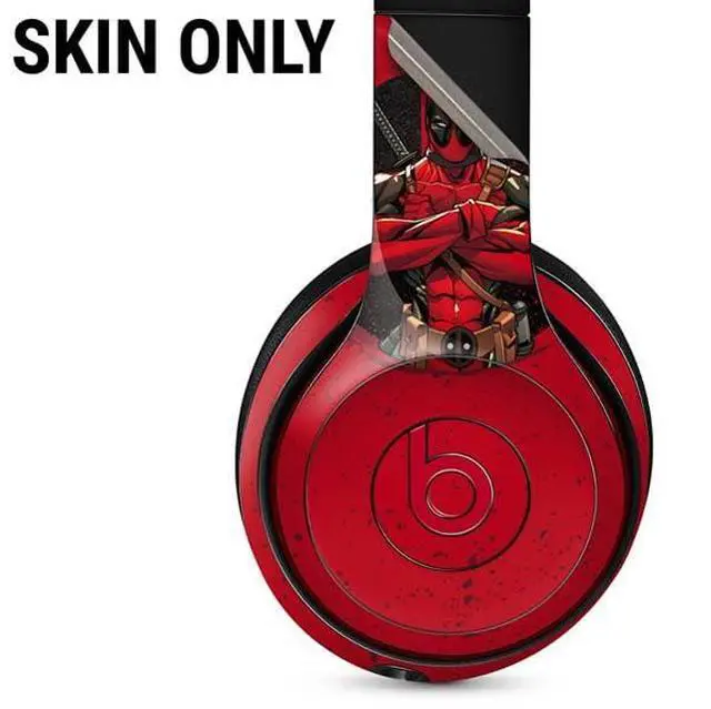 Alt view image 2 of 3 - Decal Audio Skin Compatible with Beats Solo 3 Wireless - Officially Licensed Marvel Deadpool Wade Wilson Design