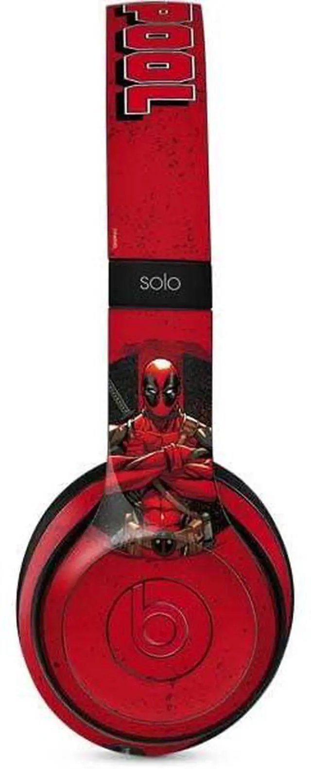 Main image of Decal Audio Skin Compatible with Beats Solo 3 Wireless - Officially Licensed Marvel Deadpool Wade Wilson Design