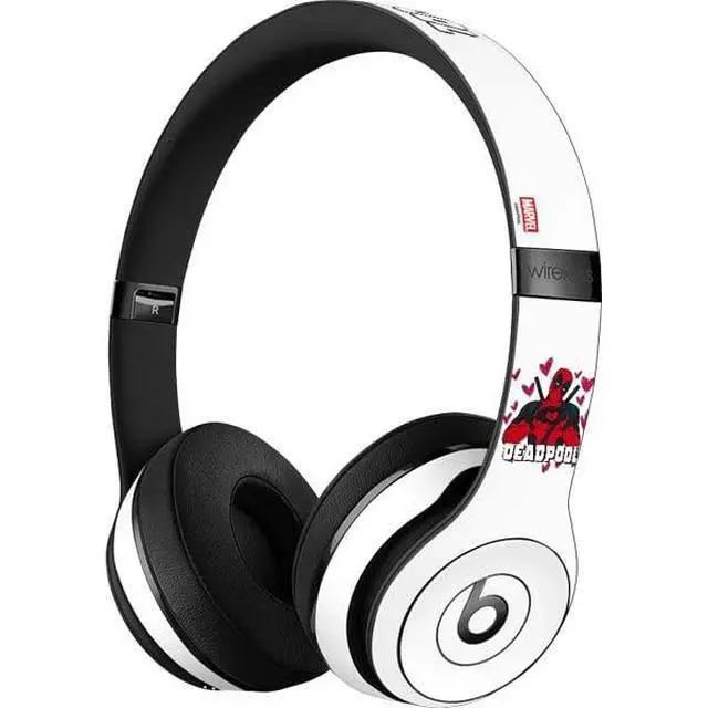 Alt view image 3 of 3 - Decal Audio Skin Compatible with Beats Solo 3 Wireless - Officially Licensed Marvel Deadpool Legacy Deadpool Love Design