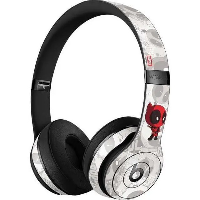Alt view image 3 of 3 - Decal Audio Skin Compatible with Beats Solo 3 Wireless - Officially Licensed Marvel Deadpool Babypool Design
