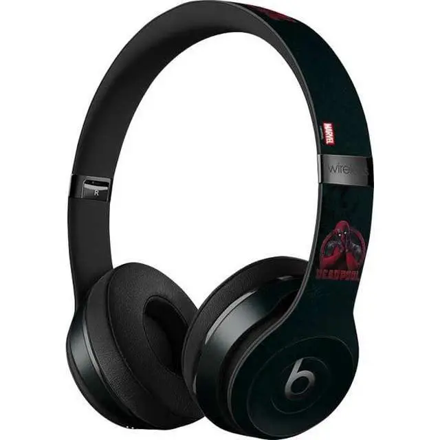 Alt view image 3 of 3 - Decal Audio Skin Compatible with Beats Solo 3 Wireless - Officially Licensed Marvel Deadpool Legacy Surprised Deadpool Design