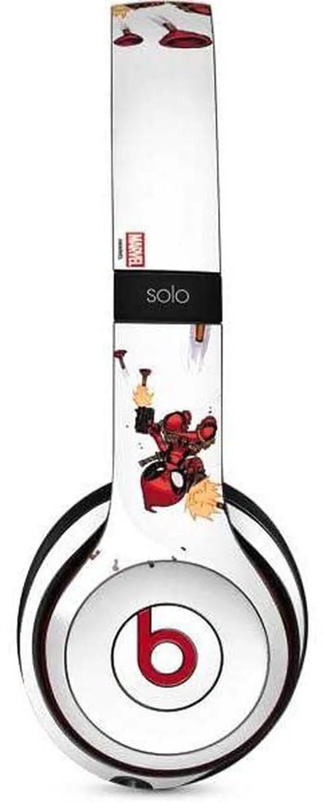 Main image of Decal Audio Skin Compatible with Beats Solo 3 Wireless - Officially Licensed Marvel Deadpool Babypool Shooting Design