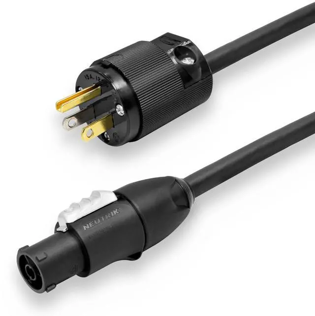 Main image of PC12-TFM-3 Neutrik Powercon True1 Female to Edison Male Power Cable,3'