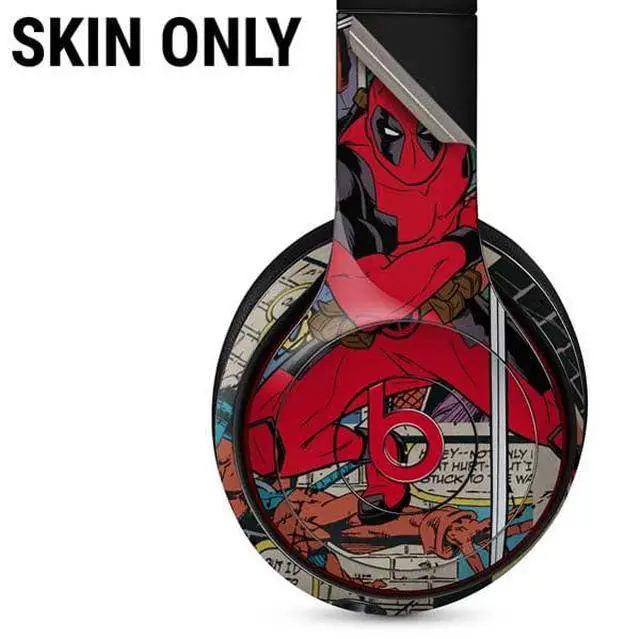 Alt view image 2 of 3 - Decal Audio Skin Compatible with Beats Solo 3 Wireless - Officially Licensed Marvel Deadpool Deadpool Collage Design