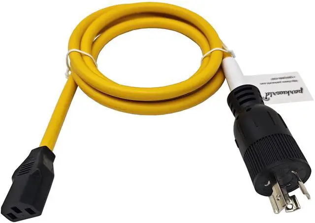 Main image of 67560 Computer Power Cord NEMA L6-15P to IEC C13, 15A, 250V, SJTW 14AWG/3C (6FT)