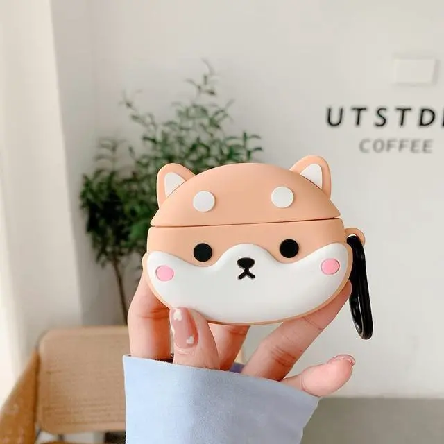 Alt view image 3 of 4 - Compatible with Sony WF-1000XM4 Case, Cute Dog Case for Sony WF-1000XM4 2021 Earbuds Case for Men Kids Teens Boys Soft Silicone Case with Keychain Accessories