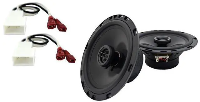 Main image of 6.5" Front Door Speakers Fits Toyota Matrix 2003-2008 HA-R65 | 300 watt rhythm series pair, 6.5 inch factory replacement, smooth car midbass clear highs, simple bolt-in install