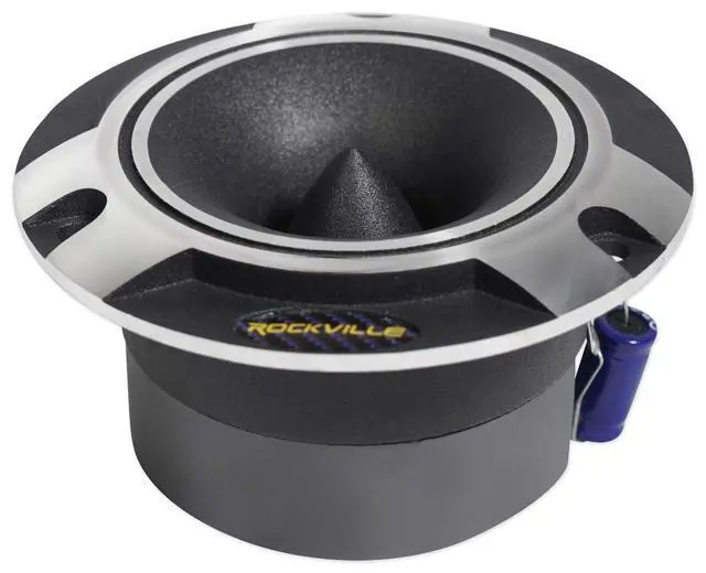 Alt view image 4 of 6 - RT5 2.8" Aluminum Car/Pro Tweeter with Titanium Diaphragm, 6-Pack | 120W Peak / 60W RMS, Kapton Voice Coil, Ferrofluid Cooled, 4 Ohm, 96dB Sensitivity, Shallow Mount, 10oz Magnet