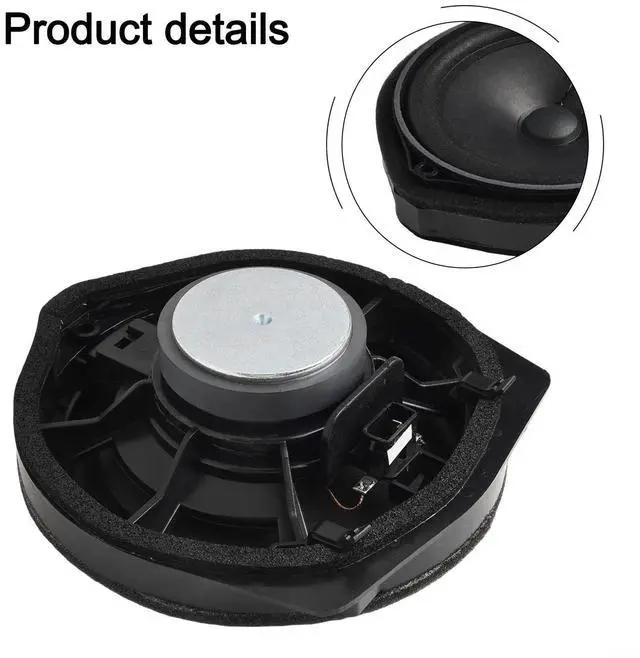 Alt view image 2 of 7 - For Honda Civic Front Door Speaker Assembly ABS Metal Black Silver Compatible With 2006-2007 OEM 39120-SNA-A01 39120-TA0-A01