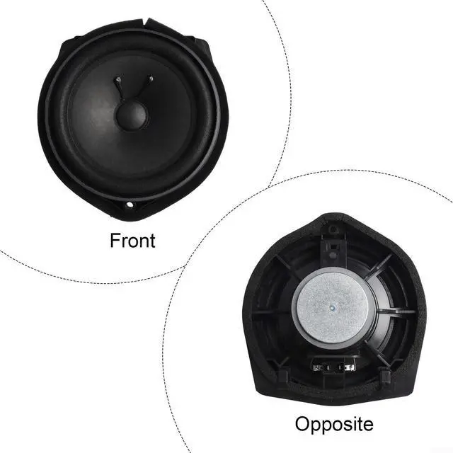 Alt view image 4 of 7 - For Honda Civic Front Door Speaker Assembly ABS Metal Black Silver Compatible With 2006-2007 OEM 39120-SNA-A01 39120-TA0-A01