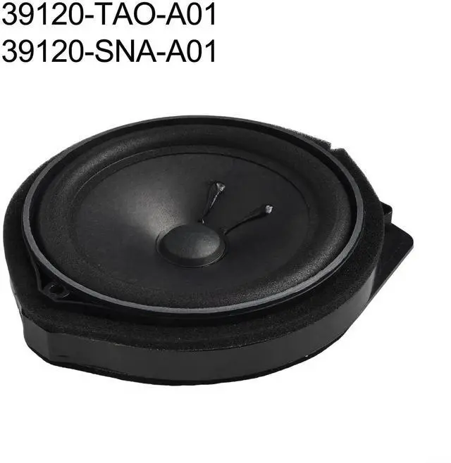 Alt view image 6 of 7 - For Honda Civic Front Door Speaker Assembly ABS Metal Black Silver Compatible With 2006-2007 OEM 39120-SNA-A01 39120-TA0-A01
