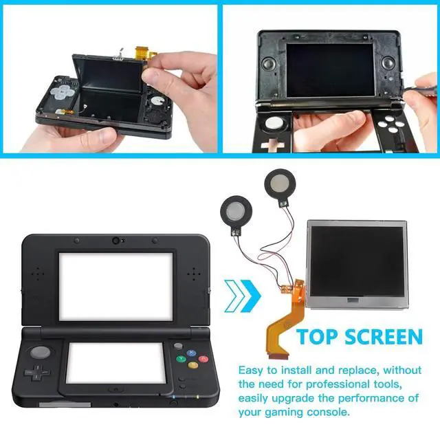 Alt view image 4 of 6 - Top Upper LCD Screen Display Replacement for Nintendo DS Lite With Speakers by