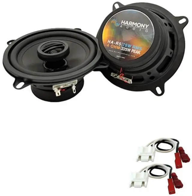 Main image of Fits Dodge Ram 1500 1994-2001 5.25 225W Speakers with Harness | Factory replacement pair, plug-and-play adapter kit, smooth mids and crisp highs, built for car