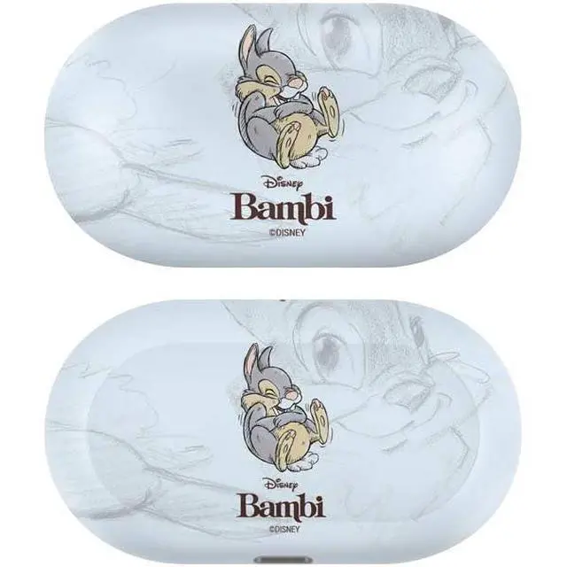 Alt view image 2 of 4 - Decal Audio Skin Compatible with Galaxy Buds Plus - Officially Licensed Disney Bambi Thumper Sketched Portrait Design