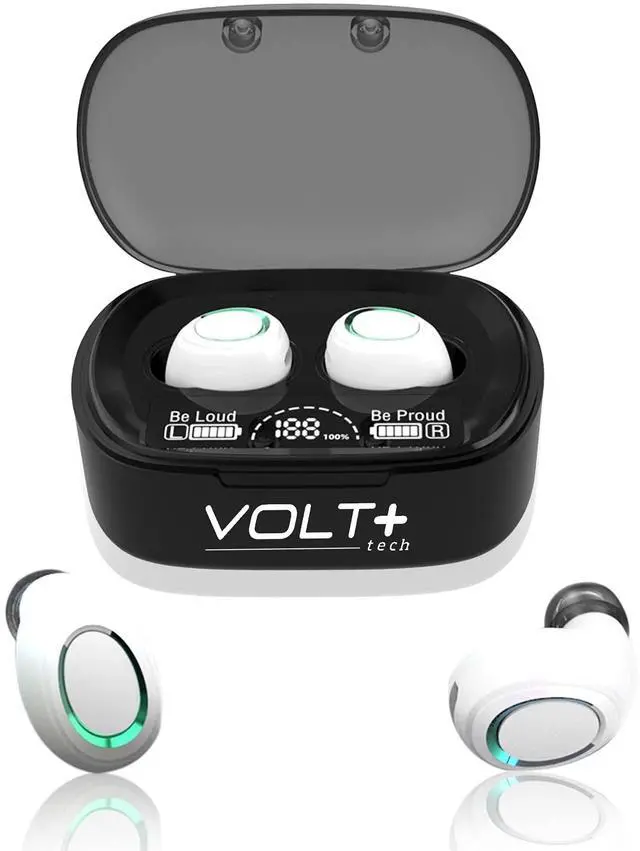 Main image of Wireless PRO Bluetooth 5.3 Earbuds Compatible with Samsung Galaxy A35 + 36 Hour Playback Use, Wireless IPX4 Waterproof/Sweatproof/Noise Reduction with Quad Mic
