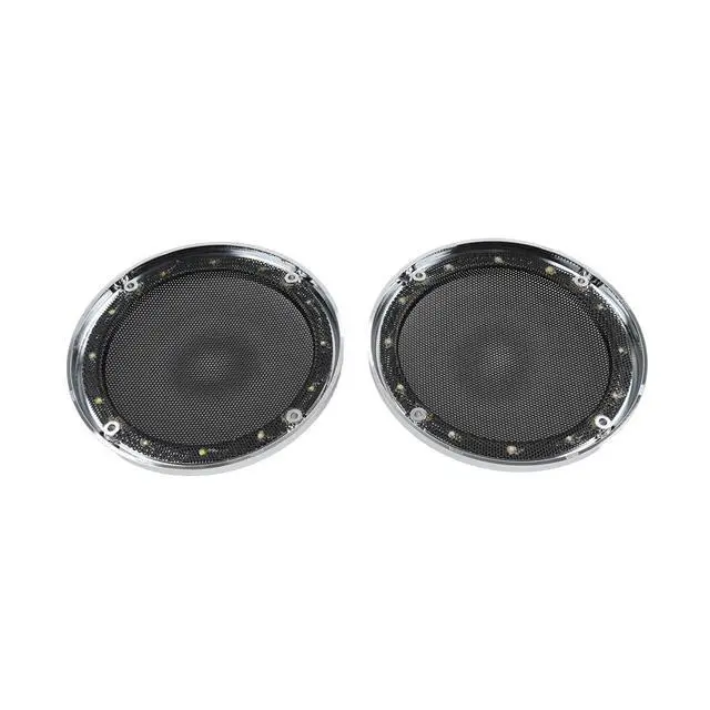 Alt view image 4 of 6 - SIKUAI Motorbike Rear Grill Speaker Mesh Cover Pak 2pcs For FLHTCU/L FLHTCLTC Road Glide Ultra FLHTK/L Electra Tri Glide ABS Chrome Frame + Black Mesh