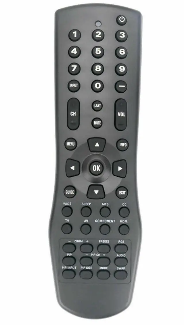 Main image of VR1 TV Remote Control for Vizio TV in Living Rooms or Rooms | Size approximately About 7 x 2 x 1 in, Replacement Remote Compatible Models GV42L GV42LHDTV GV46L GV47L FHDTV20A