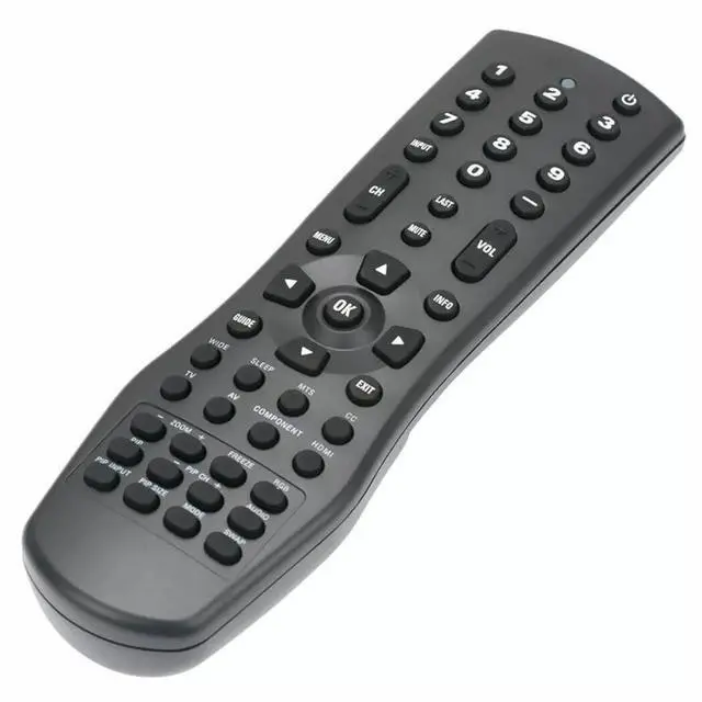 Alt view image 2 of 5 - VR1 TV Remote Control for Vizio TV in Living Rooms or Rooms | Size approximately About 7 x 2 x 1 in, Replacement Remote Compatible Models GV42L GV42LHDTV GV46L GV47L FHDTV20A
