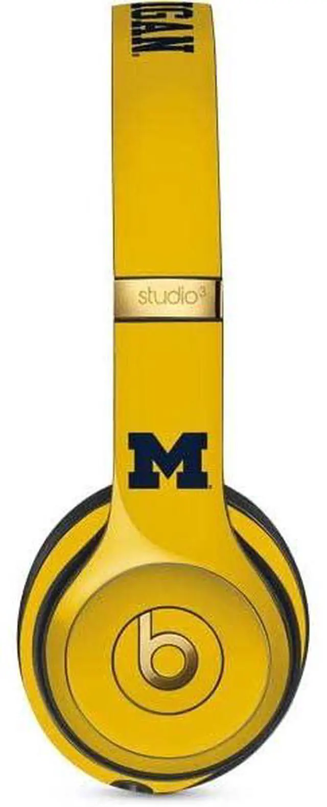Main image of Decal Audio Skin Compatible with Studio Wireless 3 - Officially Licensed University of Michigan M Logo Yellow Design