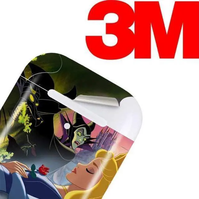 Alt view image 3 of 4 - Decal Audio Skin Compatible with Apple AirPods - Officially Licensed Disney Villains Sleeping Beauty and Maleficent Art Design
