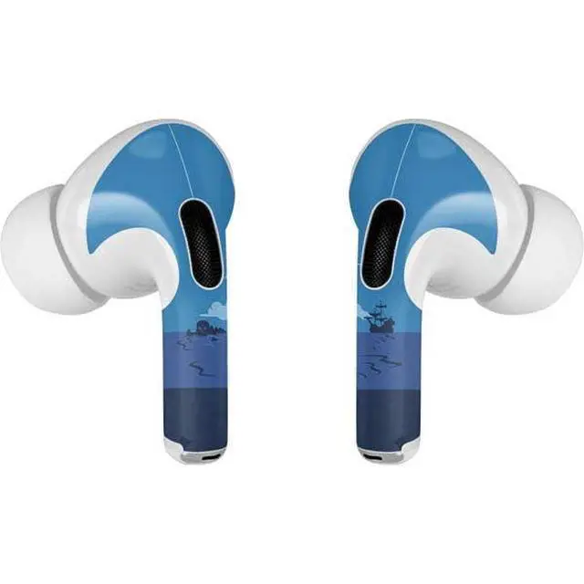 Alt view image 3 of 4 - Decal Audio Skin Compatible with AirPods Pro 2nd Gen - Officially Licensed Disney Peter Pan Captain Hook and SMEE Design