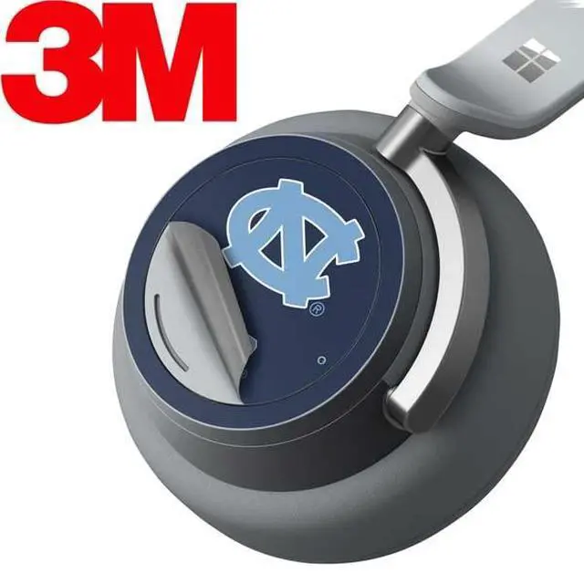 Alt view image 3 of 4 - Decal Audio Skin Compatible with Surface Headphones - Officially Licensed College UNC Logo Design
