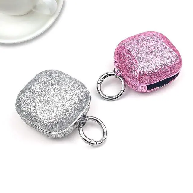 Alt view image 4 of 7 - Fashion Shiny Sparkle Glitter Protective Cover Accessories Case for Samsung Galaxy Buds 2/Pro/Live-Color#1