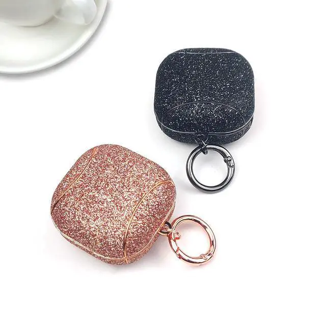 Alt view image 5 of 7 - Fashion Shiny Sparkle Glitter Protective Cover Accessories Case for Samsung Galaxy Buds 2/Pro/Live-Color#1