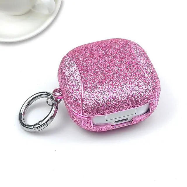 Alt view image 7 of 7 - Fashion Shiny Sparkle Glitter Protective Cover Accessories Case for Samsung Galaxy Buds 2/Pro/Live-Color#1