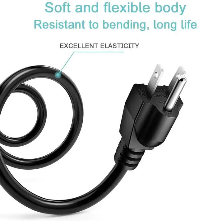 Alt view image 2 of 6 - AC Power Cord Compatible with Bambu Lab-P1S Combo 3D Printer