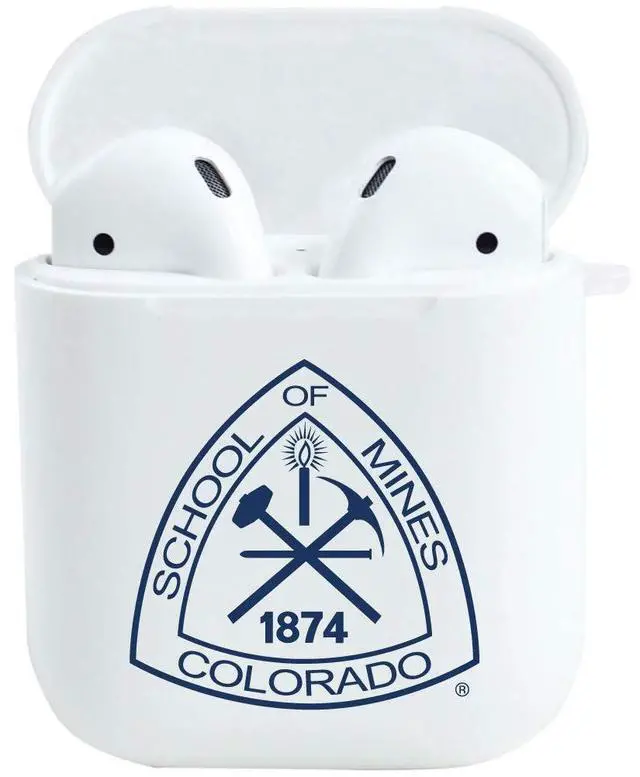 Main image of Colorado School of Mines - Airpod Case (TPU), Frosted White, Classic