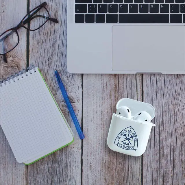 Alt view image 2 of 7 - Colorado School of Mines - Airpod Case (TPU), Frosted White, Classic