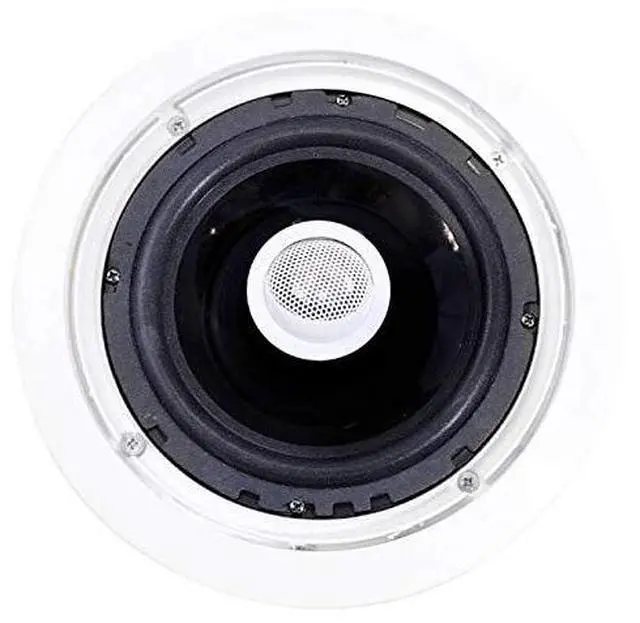 Alt view image 2 of 2 - 6.5" 500W 2-Way Round in-Wall/Ceiling Home Audio Speaker System, White, 4pk