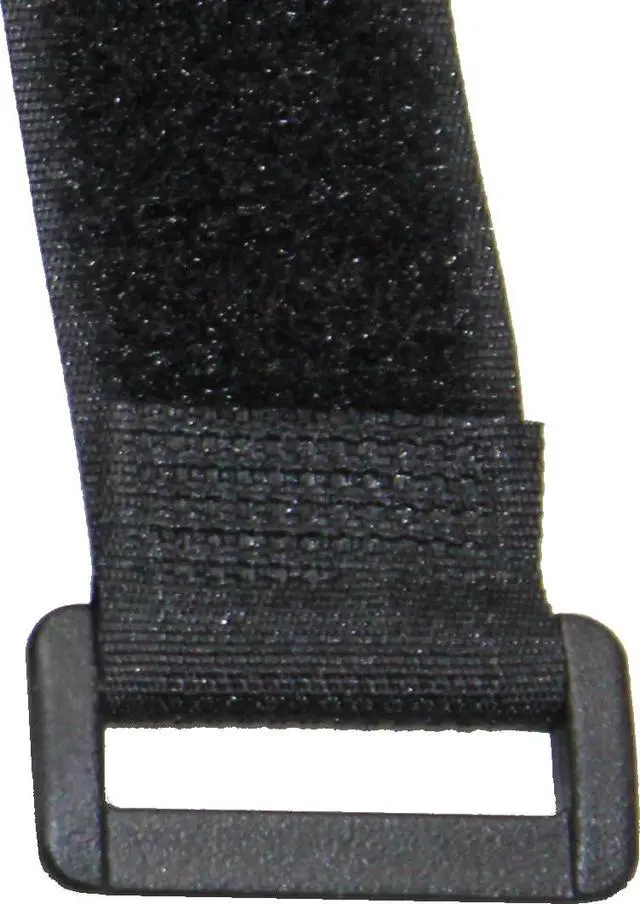 Alt view image 3 of 7 - Self Adhesive Hook and Loop Cable Straps, Bundle of 20in by 1in and 8in by 3/4in, Reusable Ties for Wires, Cords, Cables, Black, by ((10) 20in + (10) 8in)