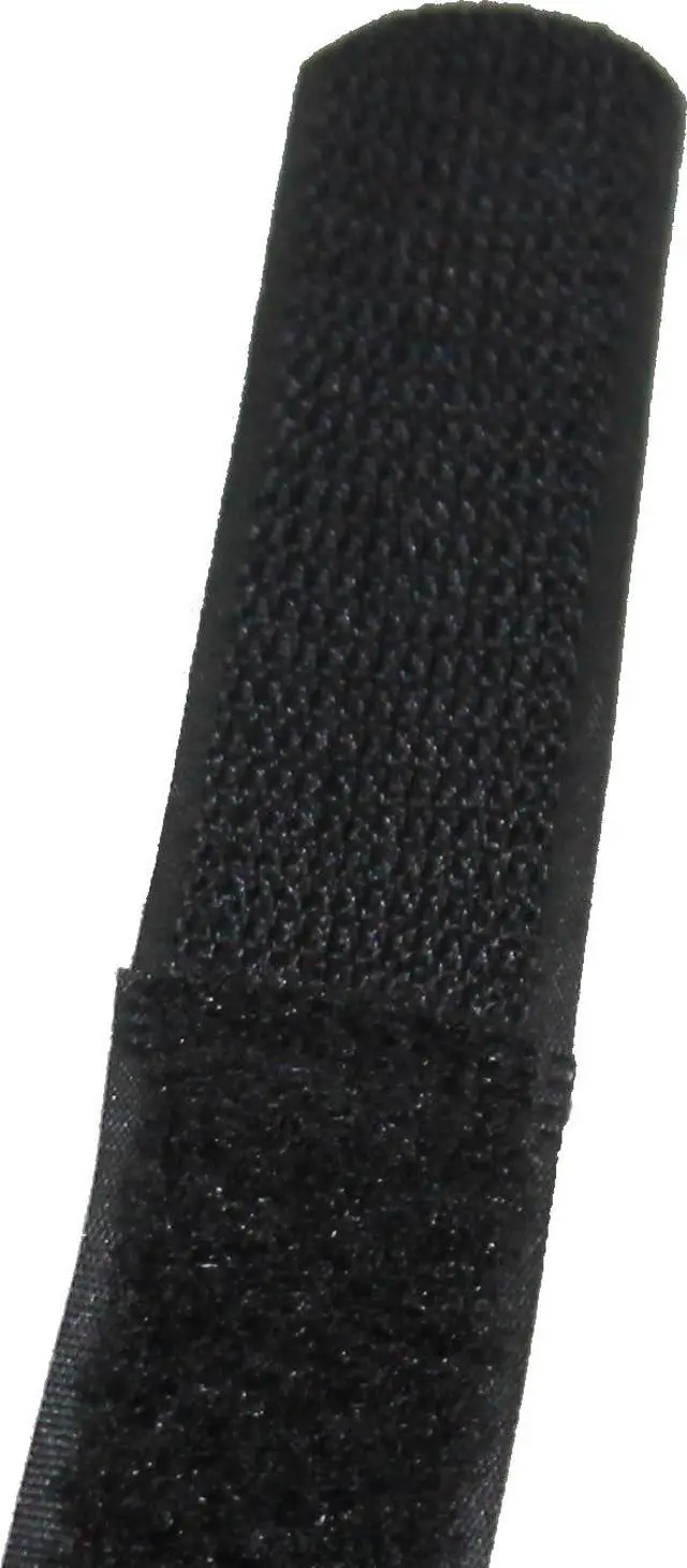 Alt view image 4 of 7 - Self Adhesive Hook and Loop Cable Straps, Bundle of 20in by 1in and 8in by 3/4in, Reusable Ties for Wires, Cords, Cables, Black, by ((10) 20in + (10) 8in)