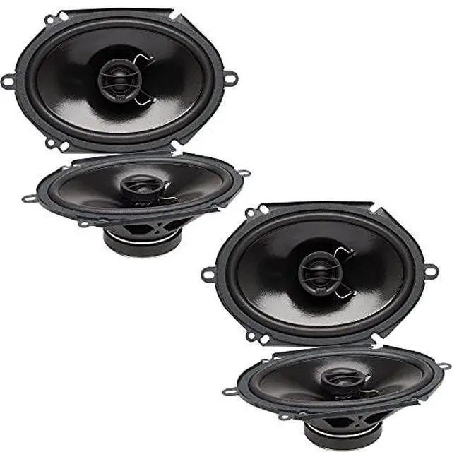 Alt view image 5 of 5 - Two Pairs of S-6802 6X8 OEM Replacement Coaxial Speakers