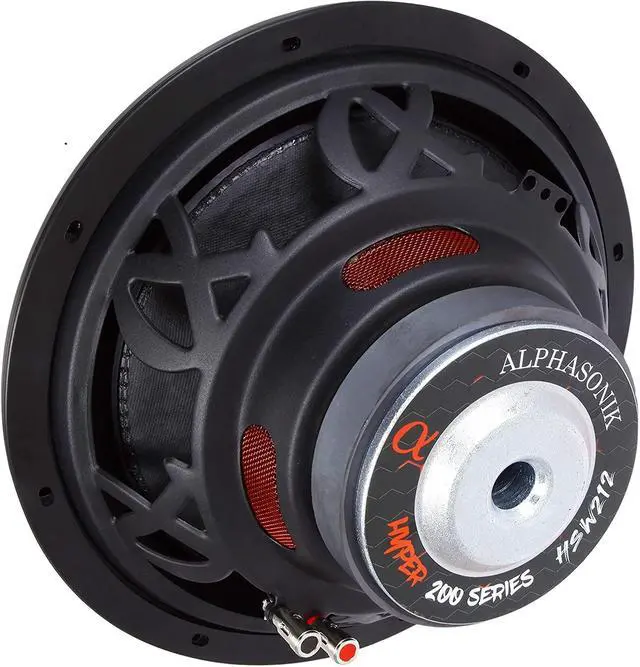 Alt view image 4 of 5 - HSW212 Hyper 200 Series 12 1200 Watts Max / 400 Watts RMS Single 4 Ohm Car Subwoofer Stamped Alpha Steel Basket with High Grade Magnet Non Pressed Paper Cone Audio Speaker Bass Sub Woofer
