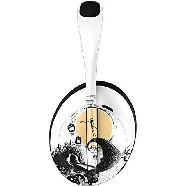 Alt view image 2 of 4 - Decal Audio Skin Compatible with Bose Noise Cancelling Headphones 700 - Officially Licensed Disney The Nightmare Before Christmas Jack on Spiral Hill Art Design