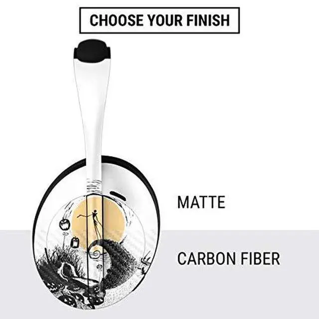 Alt view image 4 of 4 - Decal Audio Skin Compatible with Bose Noise Cancelling Headphones 700 - Officially Licensed Disney The Nightmare Before Christmas Jack on Spiral Hill Art Design