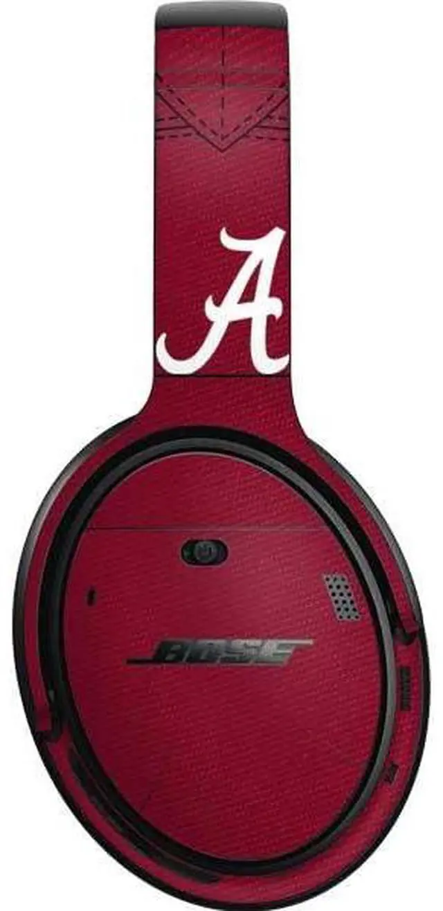 Main image of Decal Audio Skin Compatible with Bose QuietComfort 35 II Headphones - Officially Licensed University of Alabama Maroon Jersey Design