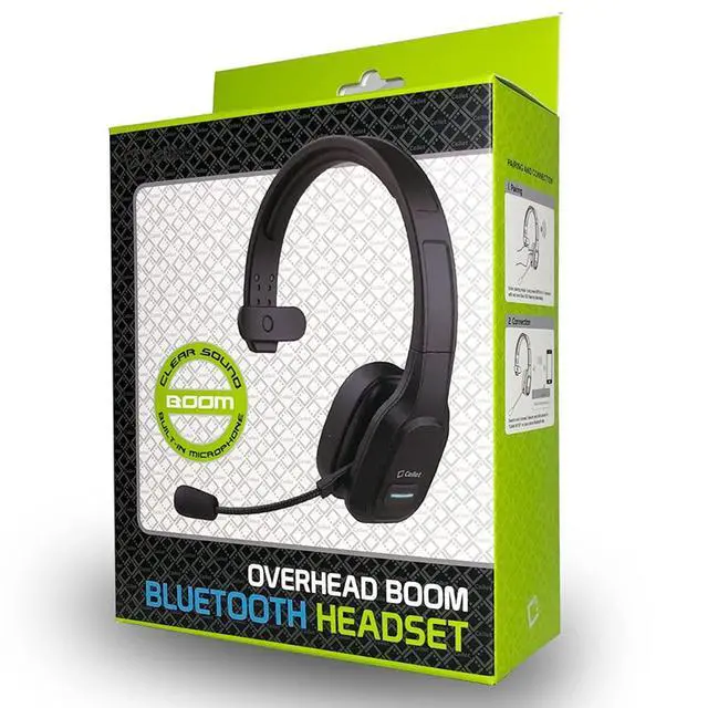 Alt view image 7 of 7 - PRO Wireless Headset Compatible with CAT S62 with Boom Dual V5.3 Bluetooth Plus 3.5mm 1/8 Backup Cable Car Truck Driver (Black)