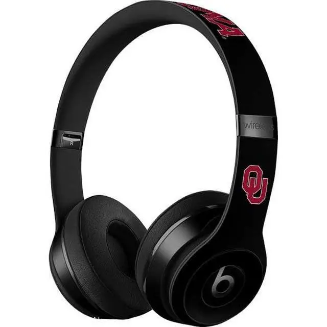 Alt view image 3 of 3 - Decal Audio Skin Compatible with Beats Solo 3 Wireless - Officially Licensed University of Oklahoma Only One Sooners Design