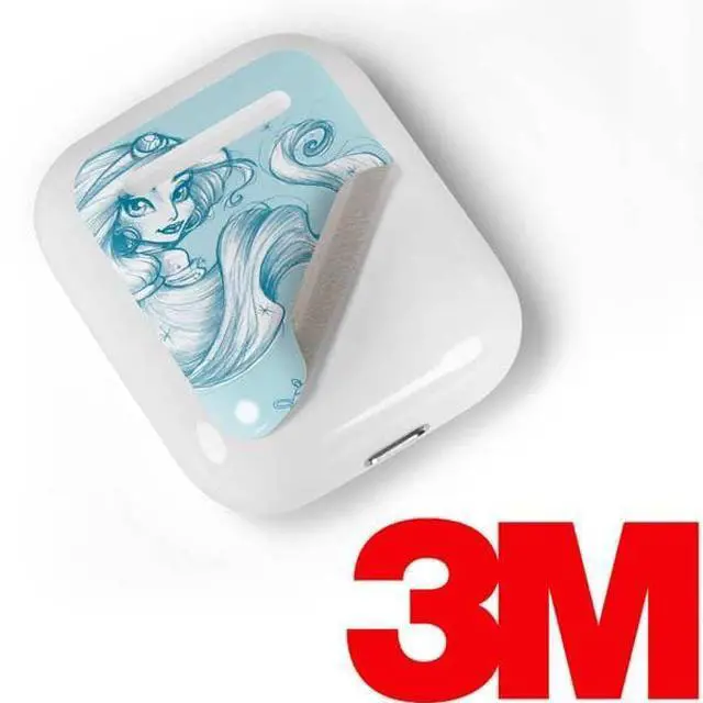 Alt view image 3 of 4 - Decal Audio Skin Compatible with Apple AirPods - Officially Licensed Disney Princess Jasmine Ready for Adventure Art Design