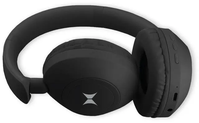 Alt view image 5 of 7 - Wireless Bluetooth Headphones with Microphone, Over The Ear Headphones, Aux Line, ON/Off, Phone Call, Volume Control, & Pause Buttons, 33 Foot Bluetooth Range (Black)