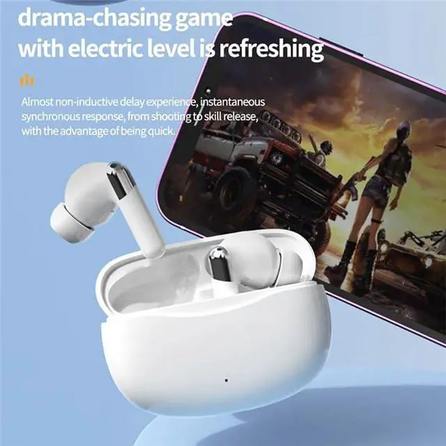 Alt view image 4 of 7 - Bluetooth V5.4 Earbuds Compatible with TCL 30 V 5G / 10 5G UW/FLIP Go Advanced ANC Noise Cancellation, IPX8, 48Hr Use, Charging Digitial Display Charging Case 100Day Standby
