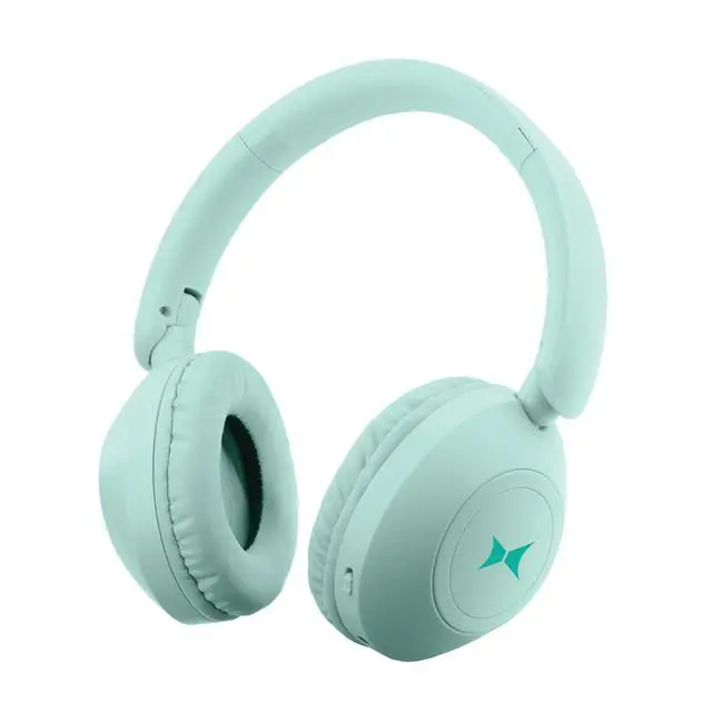 Alt view image 7 of 7 - Wireless Bluetooth Headphones with Microphone, Over The Ear Headphones, Aux Line, ON/Off, Phone Call, Volume Control, & Pause Buttons, 33 Foot Bluetooth Range (Green)