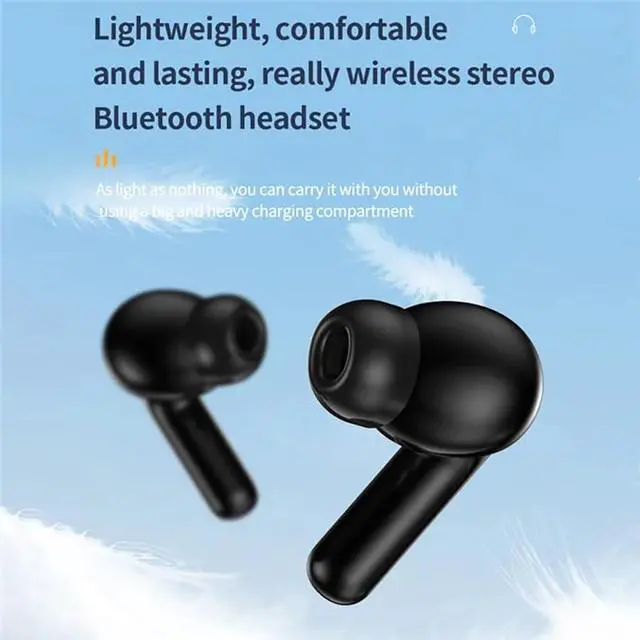 Alt view image 6 of 7 - Bluetooth V5.4 Earbuds Compatible with TCL 30 V 5G / 10 5G UW/FLIP Go Advanced ANC Noise Cancellation, IPX8, 48Hr Use, Charging Digitial Display Charging Case 100Day Standby