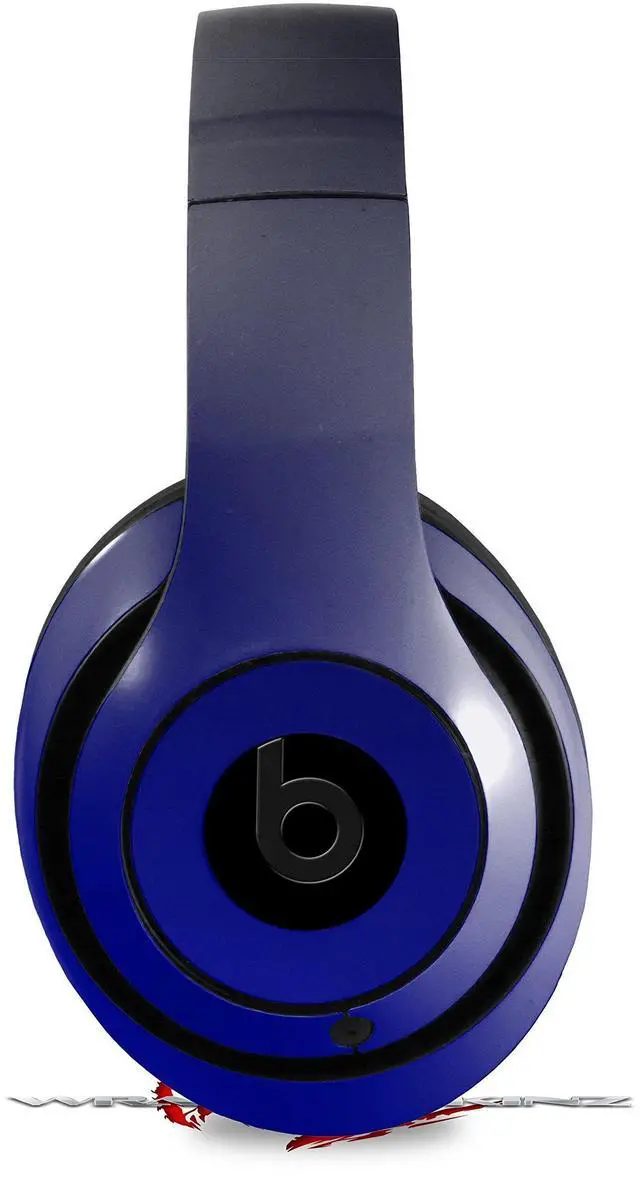 Main image of Skin Decal Wrap Compatible with Beats Studio 2 and 3 Wired and Wirelesss Smooth Fades Blue Black Skin Only Headphones NOT Included