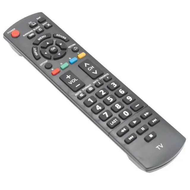 Alt view image 3 of 5 - N2QAYB000706 TV Remote Control for Panasonic TV in Living Rooms or Rooms, Size Approximately About 8 x 2 x 1 in, Replacement Remote Compatible Models TC-L24X5 TC-50PU54 TC-60PU54 TC-L32X5 TC-P42X5